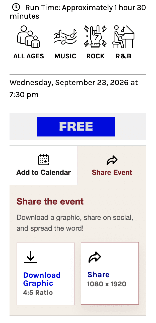 Mobile Story Share panel with download and social sharing actions